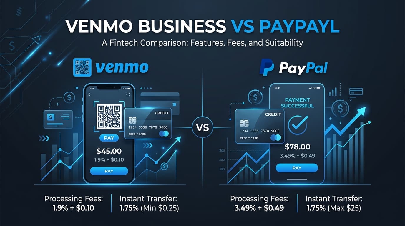 Venmo Business vs PayPal 2026 Payment Processing Fee Analysis